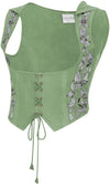 Tauriel Top Limited Edition Spring Basil Silver Embroidery