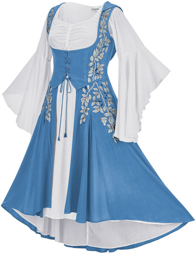 Tauriel Maxi Set Limited Edition Aegean Blue Silver Embroidery