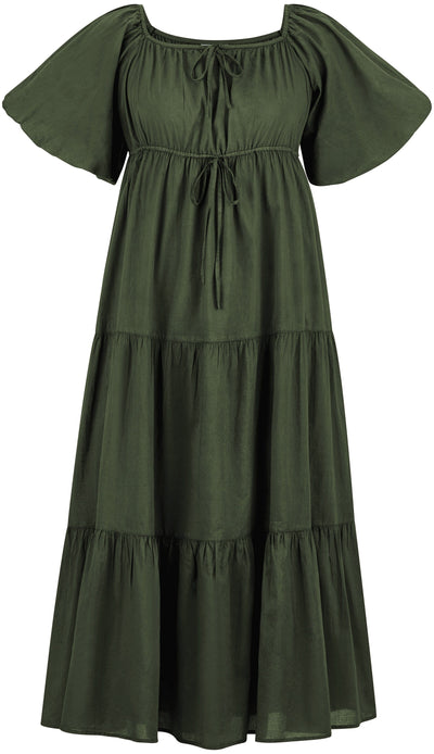 Belle Maxi Chemise Limited Edition Moss Green